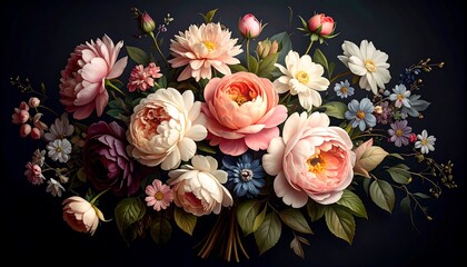 A Romantic Floral Arrangement For Special Occasions And Celebrations