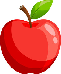 red apple vector illustration