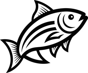vector illustration of a fish