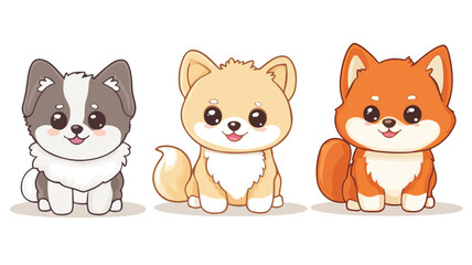 Fototapeta premium Adorable Dog Vector Illustration for Graphic Design Projects