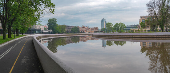 embankment in the center of Minsk.