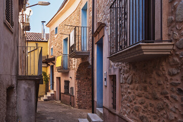 view of the village of Sarconi, Potenza province, Basilicata