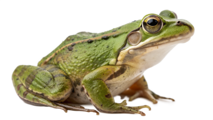 frog on white background