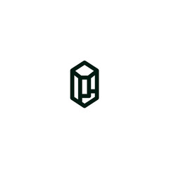 Naklejka premium Geometricshape outlines symbol minimalism art design illustration