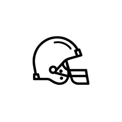 Naklejka premium Protective helmet safeguard head during sporting activity isolated white background