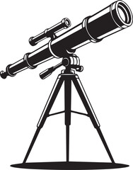 Telescope Silhouette Vector Art