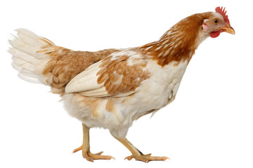 chicken on white background