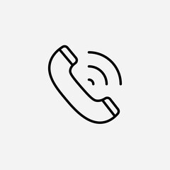 Phone call set icon,sign,symbol,pictogram isolated