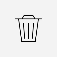 Bin set icon,sign,symbol,pictogram isolated