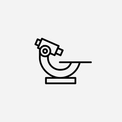 Microscope set icon,sign,symbol,pictogram isolated