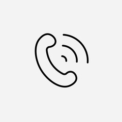 Obraz premium Telephone set icon,sign,symbol,pictogram isolated