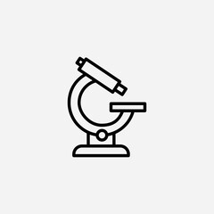 Microscope set icon,sign,symbol,pictogram isolated