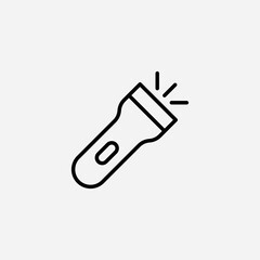 Flashlight set icon,sign,symbol,pictogram isolated