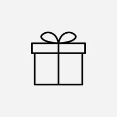Gift set icon,sign,symbol,pictogram isolated