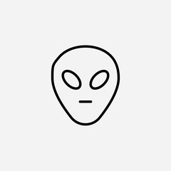 Alien set icon,sign,symbol,pictogram isolated