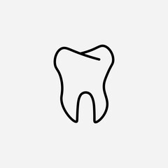 Tooth set icon,sign,symbol,pictogram isolated
