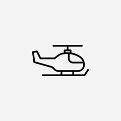Helicopter set icon,sign,symbol,pictogram isolated
