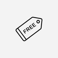 Free tag set icon,sign,symbol,pictogram isolated