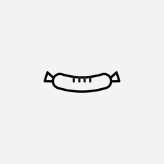 Sausage set icon,sign,symbol,pictogram isolated