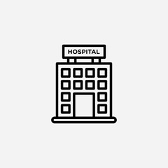Hospital set icon,sign,symbol,pictogram isolated