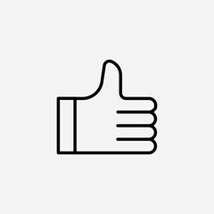 Thumb set icon,sign,symbol,pictogram isolated