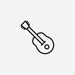Guitar set icon,sign,symbol,pictogram isolated