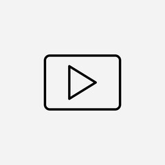 Play button set icon,sign,symbol,pictogram isolated