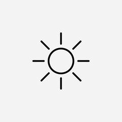 Sun set icon,sign,symbol,pictogram isolated