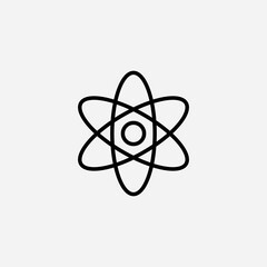Atom set icon,sign,symbol,pictogram isolated