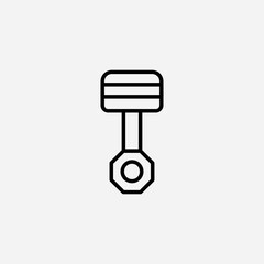 Piston set icon,sign,symbol,pictogram isolated