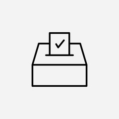 Voting set icon,sign,symbol,pictogram isolated