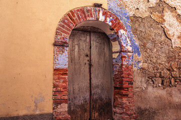 view of the village of Sarconi, Potenza province, Basilicata