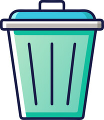 Trash bin icon   vector ,white background