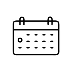 Vector image of schedule on transparent background, simple and organized planning illustration in flat style