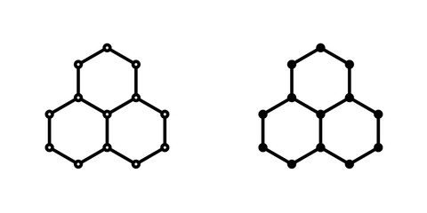Graphene icon. simple flat trendy style vector illustration on white background