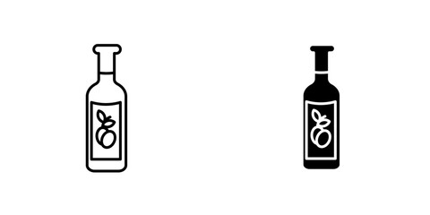 Olive oil icon, Olive Oil Icon Set. Vector Illustration