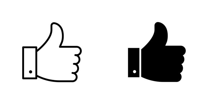 Thumb up icon, Thumps Up like Icons Pack Vector