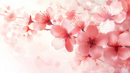 Beautiful cherry blossom flowers pink spring floral nature background wallpaper stock photo image 100 characters