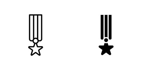 Condecoration icon, Condecoration icon in filled, thin line, outline and stroke style. Vector illustration of two colored and black condecoration vector icons designs can be used for mobile, ui, web