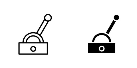 Lever icon, Lever Icon flat style sign. Arm Lever Icon Vector Art Illustration