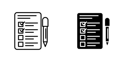 Requirement Specification icon line vector illustration
