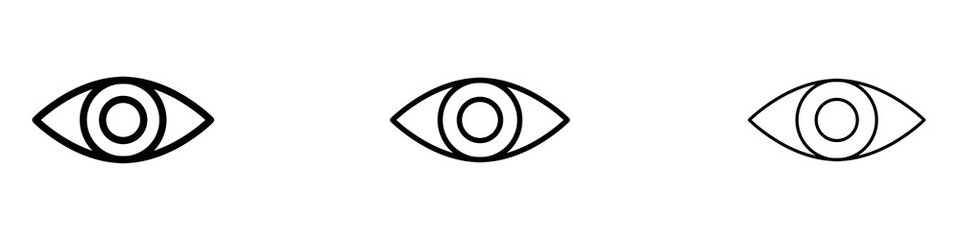 Visible icons for web site, mobile application. Logo illustration.