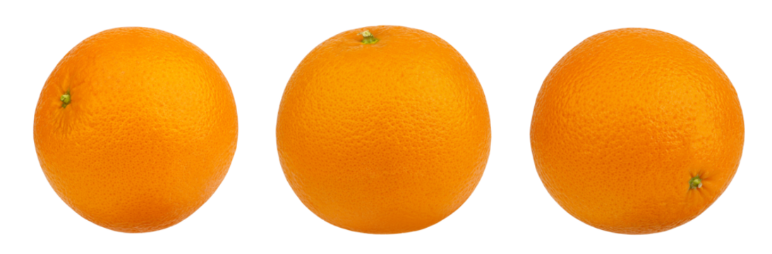 oranges isolated on white background