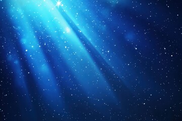 Obraz premium Stars and cosmic light brighten the dark night sky