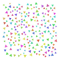 Colorful random shape triangles background.	