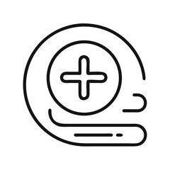 Obraz premium Vector icon of add feature symbol for enhancing functionality in applications and web interfaces