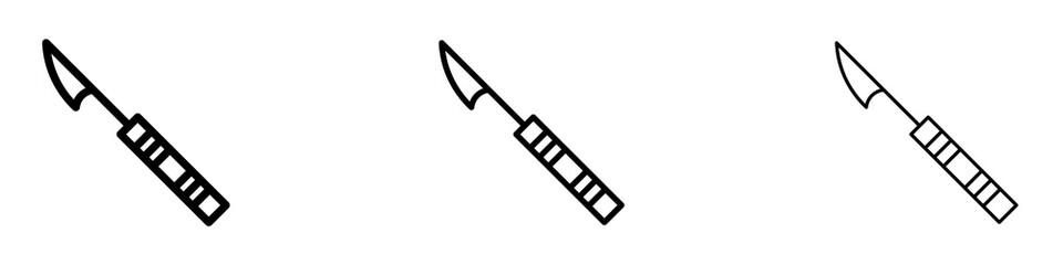 Harpoon icons for web site, mobile application. Logo illustration.