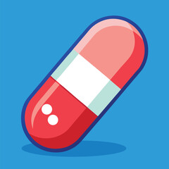 Tablet and Capsule Medicine Icon – Modern Healthcare and Pharmaceutical Vector Isolated
