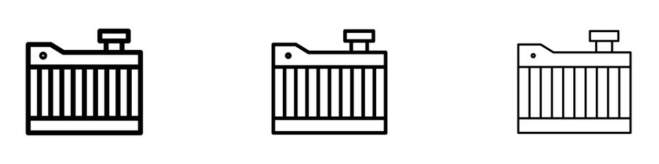 Car radiator icons for web site, mobile application. Logo illustration.