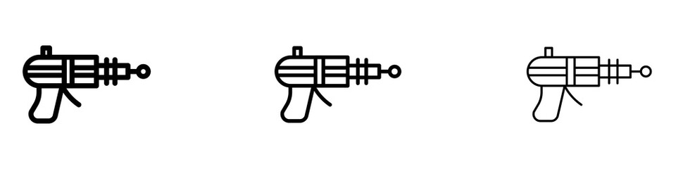 Blaster icons for web site, mobile application. Logo illustration.